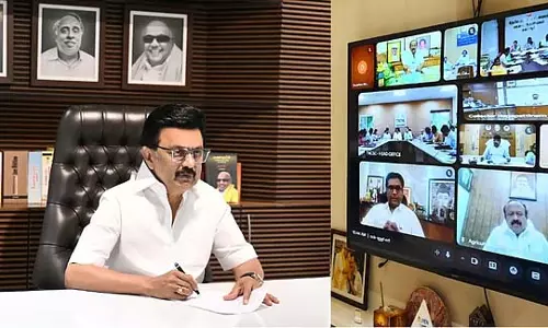 MK स्टालिन ने डेल्टा जिला कलेक्टरों के साथ विचार-विमर्श किया MK स्टालिन ने डेल्टा जिला कलेक्टरों के साथ विचार-विमर्श किया