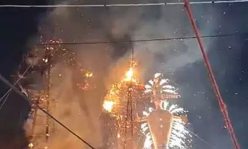 रावण दहन, जय श्री राम के जयकारों की गूंज