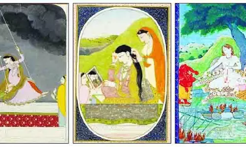 लंदन के विक्टोरिया एंड अल्बर्ट संग्रहालय में Kangra लघुचित्रों की चमक