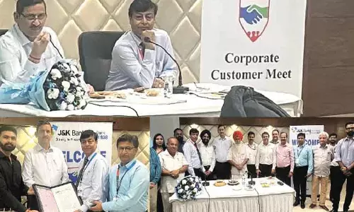 जेएंडके बैंक ने चंडीगढ़ में कॉर्पोरेट ग्राहक बैठक आयोजित की जेएंडके बैंक ने चंडीगढ़ में कॉर्पोरेट ग्राहक बैठक आयोजित की