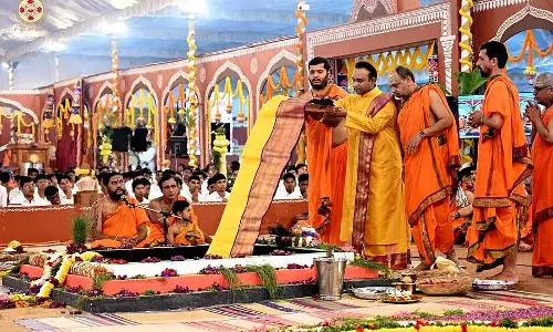 Karnataka : सत्यसाई गाँव में उमा महेश्वर मंदिर का समर्पण