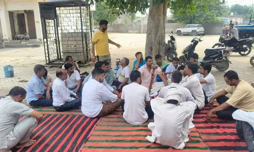 Haryana :  तोशाम में किसान कार्यकर्ताओं का विरोध प्रदर्शन