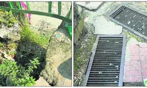सुरक्षा ख़तरा, Paddal में क्षतिग्रस्त पैदल मार्ग चिंता का विषय