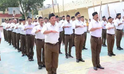 RSS ने अपनी शताब्दी के उपलक्ष्य में शहर में 9 कार्यक्रम आयोजित किए