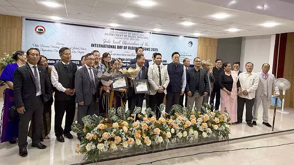 Nagaland : नीदोनुओ, रेव. डॉ. एल. अंजो केइकुंग को राज्य वरिष्ठ नागरिक पुरस्कार से सम्मानित किया