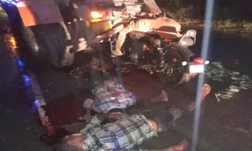 CG BREAKING: ट्रक की टक्कर से हादसे में तीन युवकों की मौत, गांव में मातम