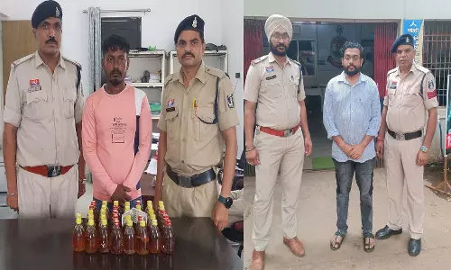 दुर्ग पुलिस ने शराब तस्करी और शेयर मार्केट धोखाधड़ी के दो बड़े मामलों में की गिरफ्तारी दुर्ग पुलिस ने शराब तस्करी और शेयर मार्केट धोखाधड़ी के दो बड़े मामलों में की गिरफ्तारी