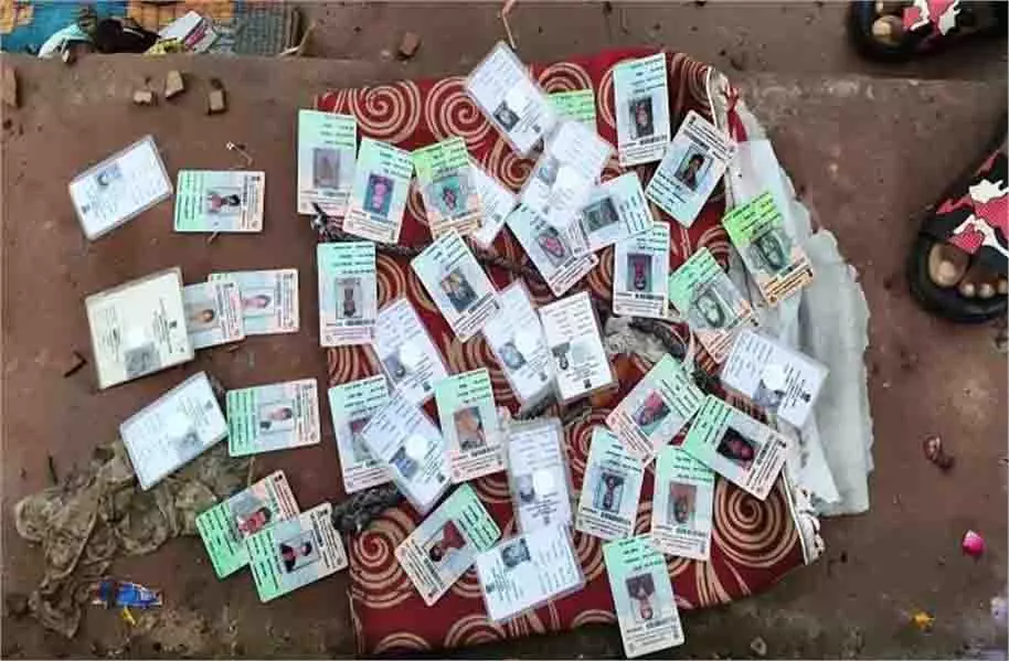 MP News: तालाब में मिले सैंकड़ों मतदाता पहचान पत्र, मचा हड़कंप MP News: तालाब में मिले सैंकड़ों मतदाता पहचान पत्र, मचा हड़कंप