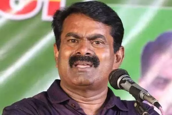 Tamil Nadu में विजय को गठबंधन में लाने की कोशिश कर रही है भाजपा: एनटीके प्रमुख सीमान Tamil Nadu में विजय को गठबंधन में लाने की कोशिश कर रही है भाजपा: एनटीके प्रमुख सीमान