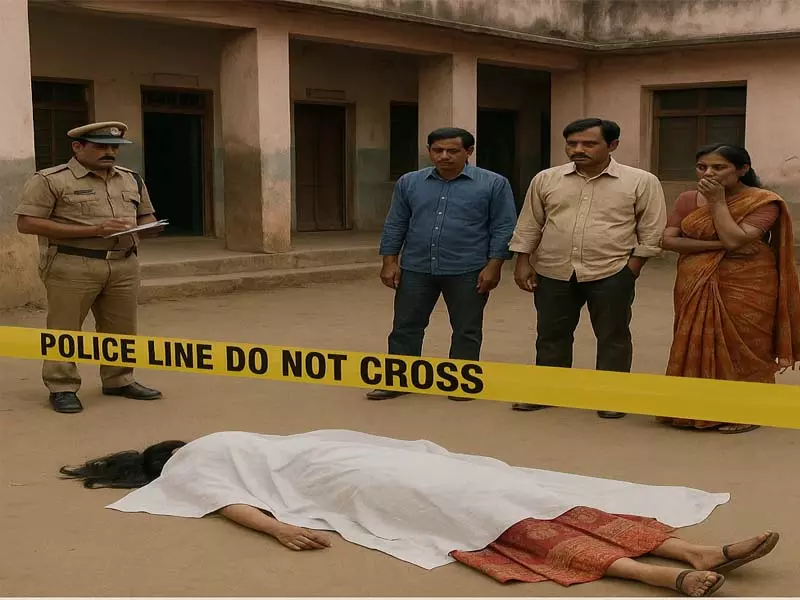 स्कूल से महिला का शव बरामद, इलाके में सनसनी स्कूल से महिला का शव बरामद, इलाके में सनसनी