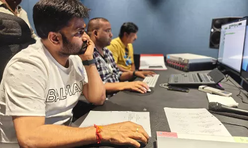 प्रभास की द राजा साब की डबिंग शुरू प्रभास की द राजा साब की डबिंग शुरू