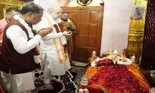 केंद्रीय गृहमंत्री अमित शाह और CM साय ने की मां दंतेश्वरी की पूजा-अर्चना
