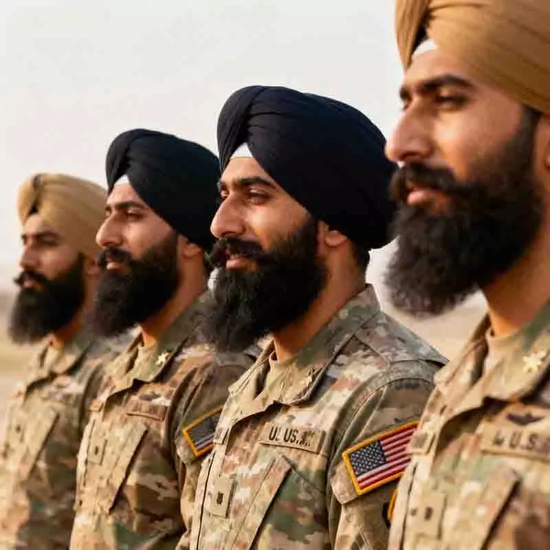 Punjab: पेंटागन में दाढ़ी पर प्रतिबंध से सिखों में आक्रोश Punjab: पेंटागन में दाढ़ी पर प्रतिबंध से सिखों में आक्रोश