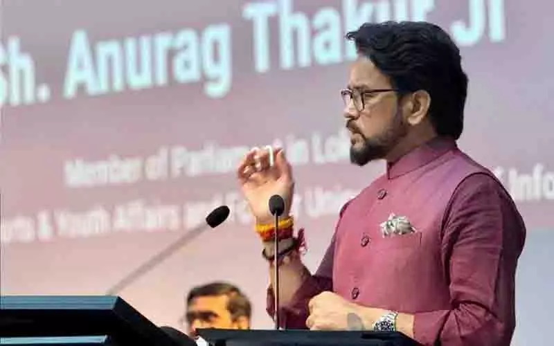 भारत अब वैश्विक विनिर्माण केंद्र, सुधारों से अर्थव्यवस्था को बढ़ावा: Anurag भारत अब वैश्विक विनिर्माण केंद्र, सुधारों से अर्थव्यवस्था को बढ़ावा: Anurag