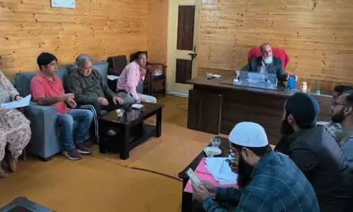 भेड़पालन निदेशक कश्मीर ने दाचीगाम भेड़ प्रजनन फार्म स्थानांतरण की समीक्षा की भेड़पालन निदेशक कश्मीर ने दाचीगाम भेड़ प्रजनन फार्म स्थानांतरण की समीक्षा की