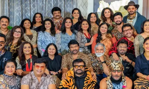 चिरंजीवी, वेंकटेश, जैकी श्रॉफ वाइल्ड 80s Fashion मीट के लिए फिर से साथ आए