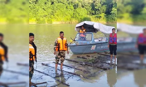 बॉर्डर पर BSF ने 50 तस्करी किए गए सागौन के लट्ठे किए जब्त बॉर्डर पर BSF ने 50 तस्करी किए गए सागौन के लट्ठे किए जब्त