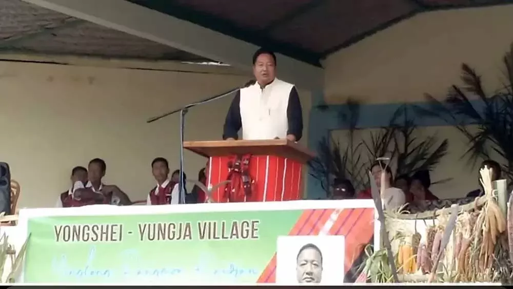 Nagaland : यिंगलोंग पांगमू पारंपरिक उत्साह के साथ मनाया गया Nagaland : यिंगलोंग पांगमू पारंपरिक उत्साह के साथ मनाया गया