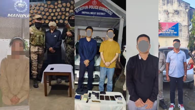 Manipur पुलिस ने राज्यव्यापी कार्रवाई में छह उग्रवादियों को गिरफ्तार किया