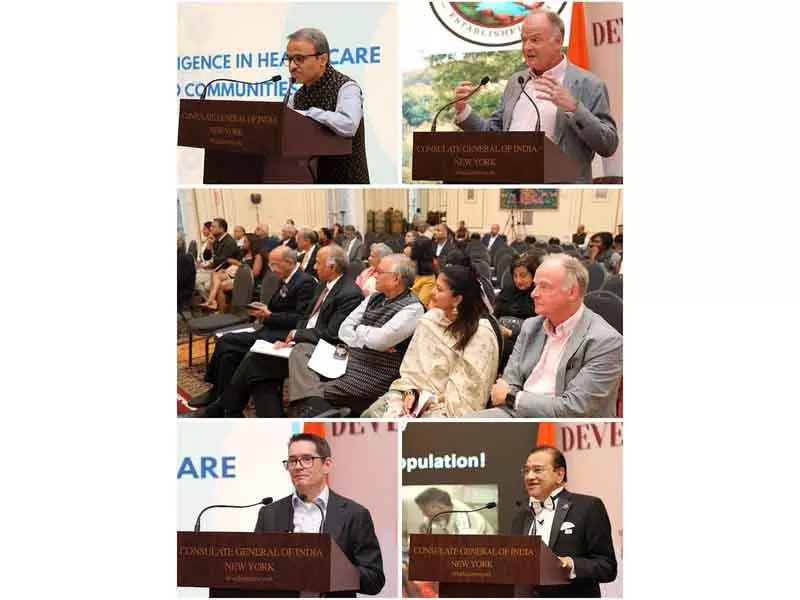 न्यूयॉर्क में भारतीय वाणिज्य दूतावास ने स्वास्थ्य में एआई पर सत्र आयोजित किया न्यूयॉर्क में भारतीय वाणिज्य दूतावास ने स्वास्थ्य में एआई पर सत्र आयोजित किया
