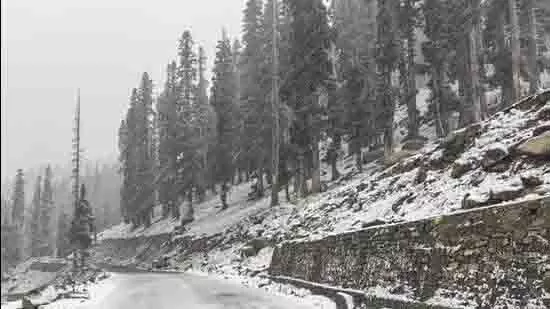 Kashmir: ताजा बर्फबारी और बारिश से पारा गिरा Kashmir: ताजा बर्फबारी और बारिश से पारा गिरा