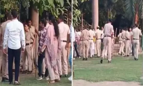 Rohtak: MDU में फिलिस्तीन समर्थन को लेकर छात्रों का प्रदर्शन Rohtak: MDU में फिलिस्तीन समर्थन को लेकर छात्रों का प्रदर्शन