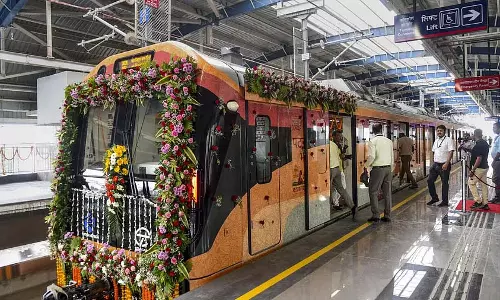 Bihar : चुनाव की घोषणा से कुछ घंटे पहले नीतीश कुमार ने पटना मेट्रो के 3.45 किलोमीटर लंबे कॉरिडोर का उद्घाटन किया
