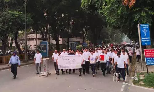 विश्व मानसिक स्वास्थ्य दिवस के अवसर पर Chandigarh में वॉकथॉन का आयोजन