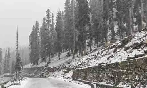 Kashmir: ताजा बर्फबारी और बारिश से पारा गिरा Kashmir: ताजा बर्फबारी और बारिश से पारा गिरा