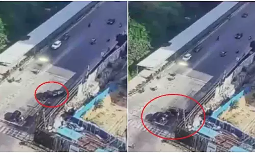 तेज रफ्तार BMW ने लाल सिग्नल पर खड़े वाहनों को टक्कर मारी, एक घायल तेज रफ्तार BMW ने लाल सिग्नल पर खड़े वाहनों को टक्कर मारी, एक घायल