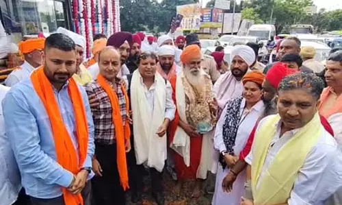 भगवान वाल्मीकि शोभायात्रा में चरणजीत सिंह चन्नी ने लिया हिस्सा