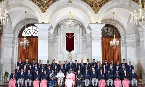 राष्ट्रपति द्रौपदी मुर्मु ने वर्ष 2022-23 के लिए एनएसएस पुरस्कार किए वितरित