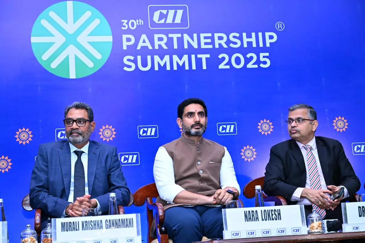 Andhra: नारा लोकेश ने विजाग पार्टनरशिप समिट में निवेशकों को आमंत्रित किया Andhra: नारा लोकेश ने विजाग पार्टनरशिप समिट में निवेशकों को आमंत्रित किया
