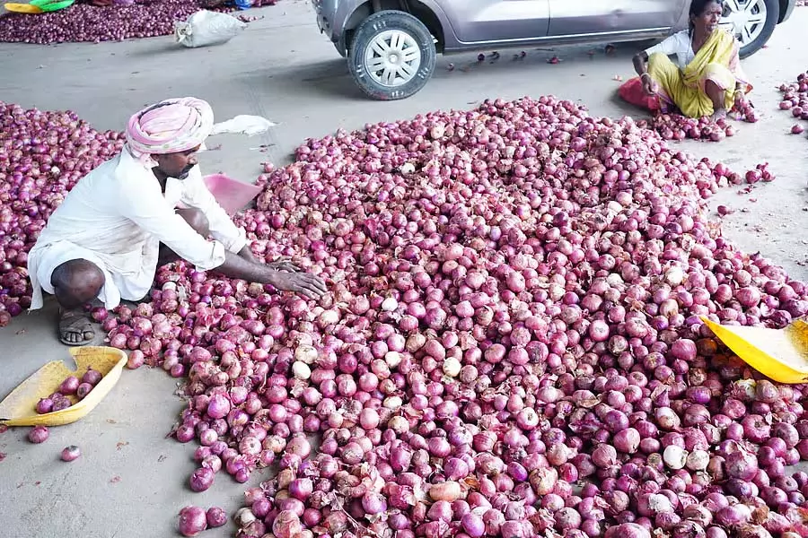 Raichur : भारी बारिश और गिरती कीमतों से किसान परेशान Raichur : भारी बारिश और गिरती कीमतों से किसान परेशान