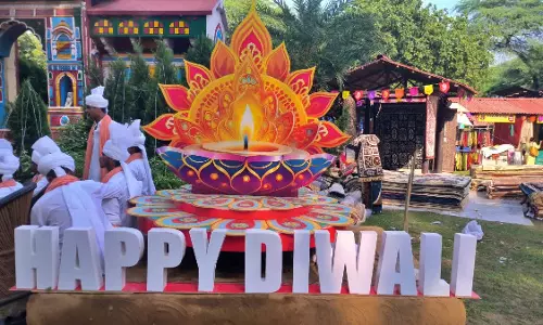 Faridabad: मक्का के छिलकों से तैयार उत्पादों ने दीपावली मेले में मचाई धूम