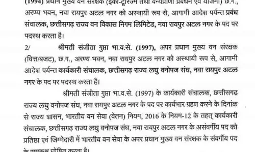 15 IFS अफसरों के तबादले, देखें लिस्ट 15 IFS अफसरों के तबादले, देखें लिस्ट