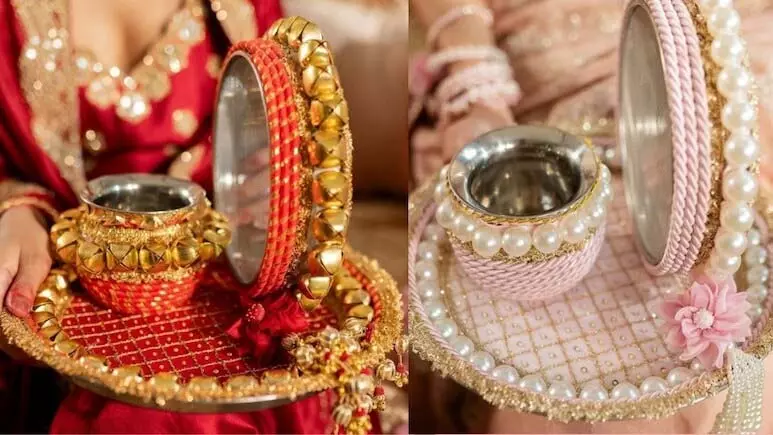 Karwa Chauth : छलनी और लोटा सजाने के ये 4 यूनिक तरीके बनाएंगे आपको सबसे खास Karwa Chauth : छलनी और लोटा सजाने के ये 4 यूनिक तरीके बनाएंगे आपको सबसे खास