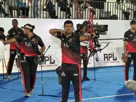 तीरंदाजी प्रीमियर लीग: सात सितारा राजपुताना रॉयल्स सेमीफाइनल में तीरंदाजी प्रीमियर लीग: सात सितारा राजपुताना रॉयल्स सेमीफाइनल में