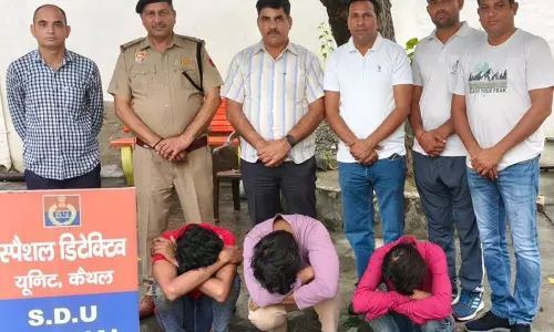 Haryana :  खेतों से तार चोरी करने के आरोप में तीन गिरफ्तार, 40 मामले सुलझाए