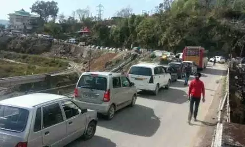 Pathankot-Mandi राजमार्ग दैनिक जाम क्षेत्र में तब्दील