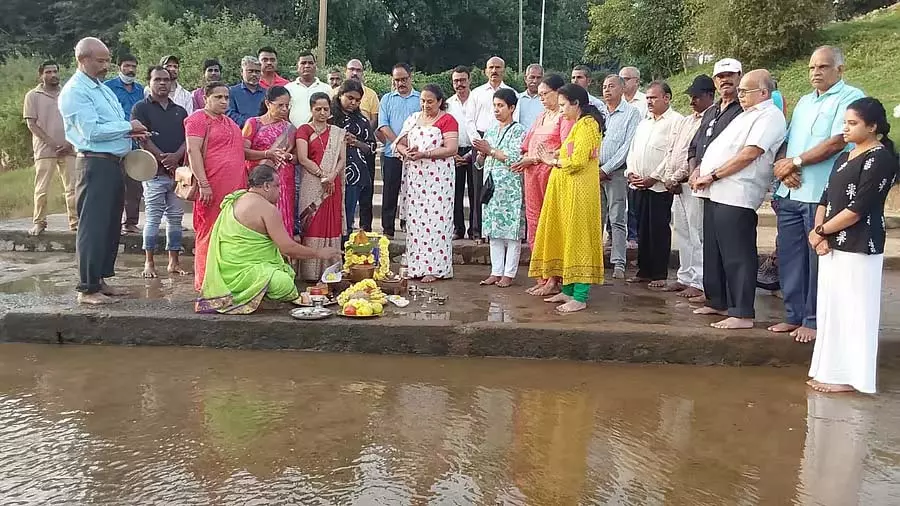 Kushalnagar : कावेरी नदी की 178वीं महाआरती Kushalnagar : कावेरी नदी की 178वीं महाआरती