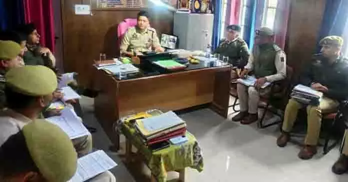 SSP मेहता ने अपराध और सुरक्षा की समीक्षा की SSP मेहता ने अपराध और सुरक्षा की समीक्षा की