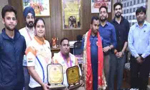 SMVDSB ने पैरा तीरंदाजी विश्व चैम्पियनशिप के प्रतिभागियों को सम्मानित किया