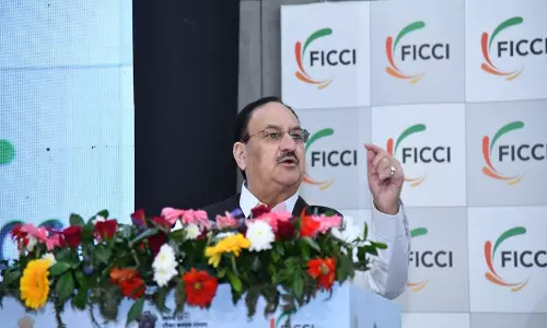 केंद्रीय मंत्री JP नड्डा ने नई दिल्ली में फिक्की हील 2025 के 19वें संस्करण को संबोधित किया केंद्रीय मंत्री JP नड्डा ने नई दिल्ली में फिक्की हील 2025 के 19वें संस्करण को संबोधित किया