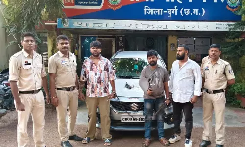 दुर्ग में कट्टा दिखाकर डराने वाले तीन बदमाश गिरफ्तार