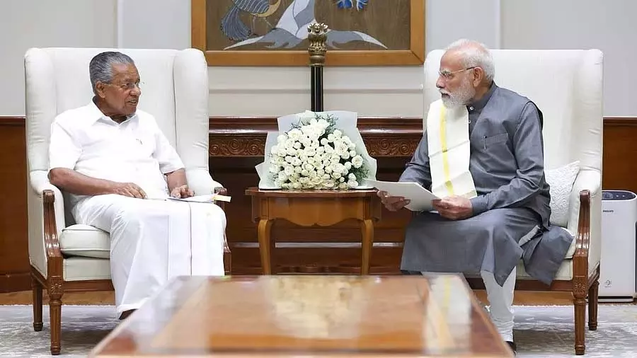 Kerala के सीएम विजयन ने पीएम मोदी से मुलाकात की Kerala के सीएम विजयन ने पीएम मोदी से मुलाकात की