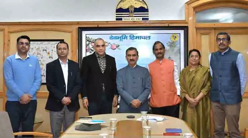Himachal CM ने विश्व बैंक की टीम के साथ आपदा पुनर्प्राप्ति परियोजना की समीक्षा की Himachal CM ने विश्व बैंक की टीम के साथ आपदा पुनर्प्राप्ति परियोजना की समीक्षा की
