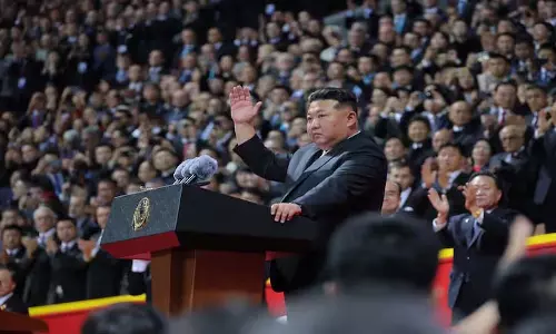 Kim Jong Un ने सैन्य परेड से पहले समाजवादी स्वर्ग का वादा किया