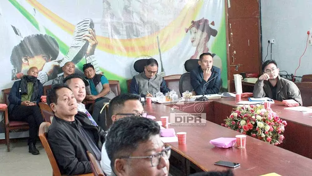Nagaland : दिशा बैठक में जुन्हेबोटो में कल्याणकारी योजनाओं की समीक्षा की गई Nagaland : दिशा बैठक में जुन्हेबोटो में कल्याणकारी योजनाओं की समीक्षा की गई
