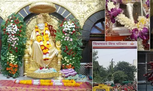 साईं रथ नागपुर पहुंचा; हजारों लोगों ने चरणपादुकाओं के दर्शन किए